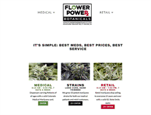Tablet Screenshot of flowerpowerbotanicals.com